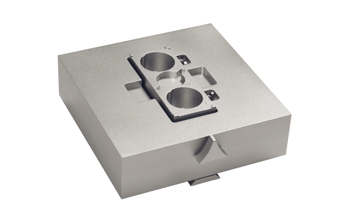 Sample stage with piezoscanner and 2-axis microforce sensing probe for scratch material testing.